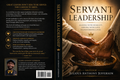 Book cover of 'Servant Leadership' with hands washing another hand, featuring Julius Anthony Jefferson.